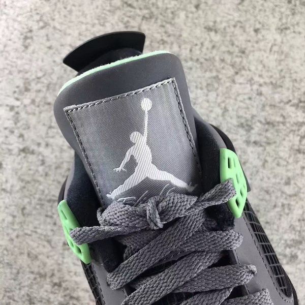 Authentic Air Jordan 4 Green Glow